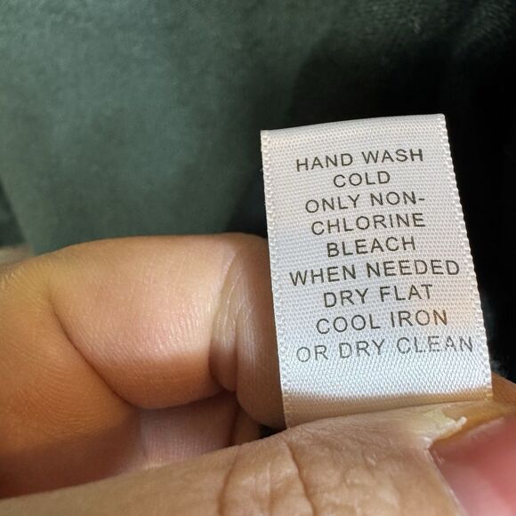 Banana Republic Womens Sweater Large Green Cashmere Wool Open Cardigan Office - Picture 7 of 7